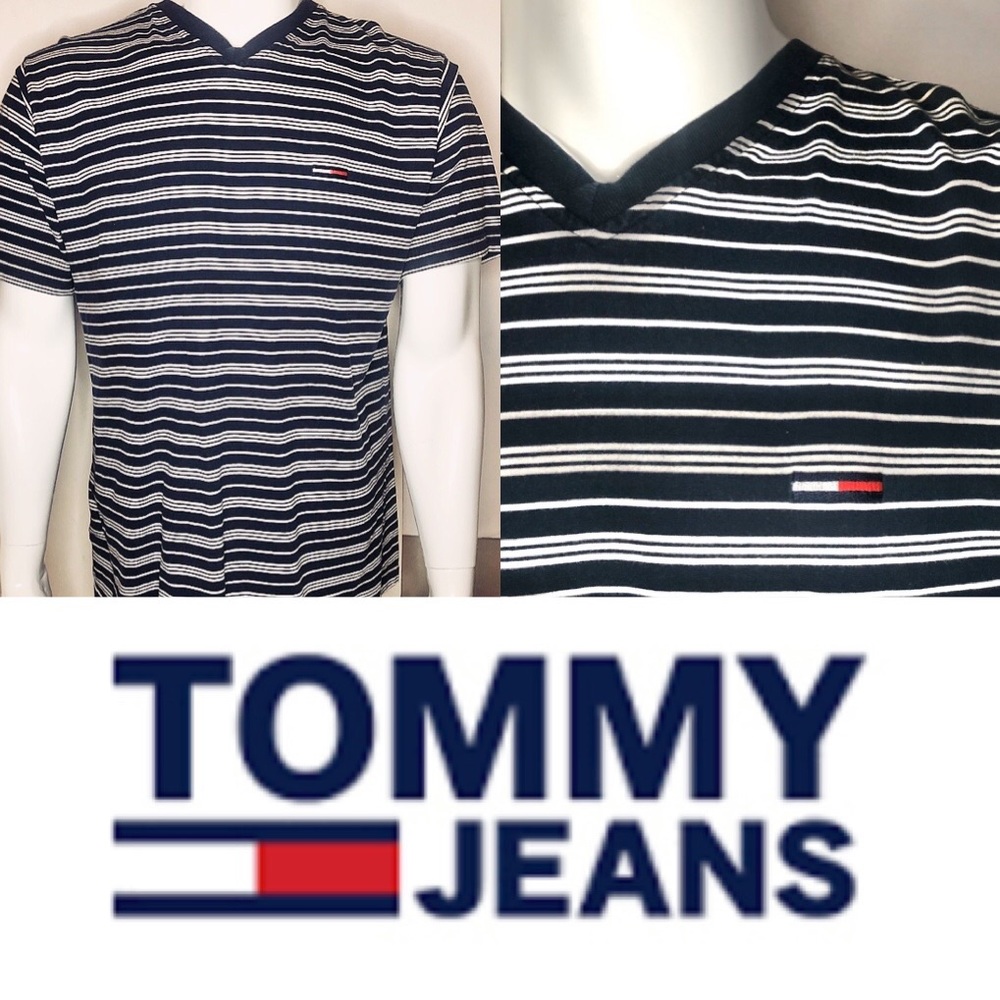 Tommy Jeans Short Sleeve V Neck T- Shirt